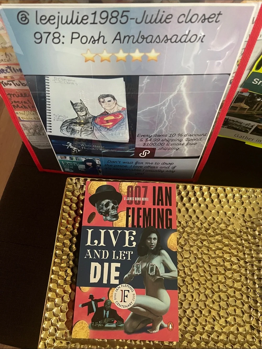 #2871**Live and Let Die Paperback - Red & Navy